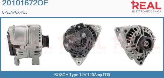 REAL 20101672OE - Alternator www.autospares.lv