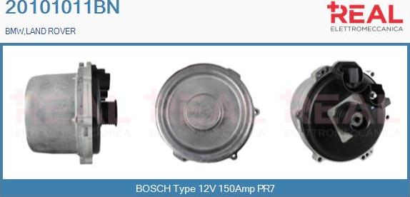 REAL 20101011BN - Alternator www.autospares.lv