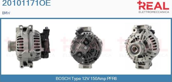 REAL 20101171OE - Alternator www.autospares.lv