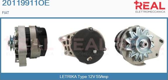 REAL 20119911OE - Ģenerators www.autospares.lv