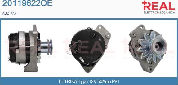 REAL 20119622OE - Alternator www.autospares.lv