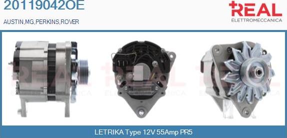 REAL 20119042OE - Alternator www.autospares.lv