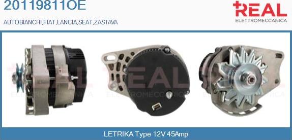 REAL 20119811OE - Ģenerators www.autospares.lv