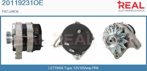 REAL 20119231OE - Генератор www.autospares.lv