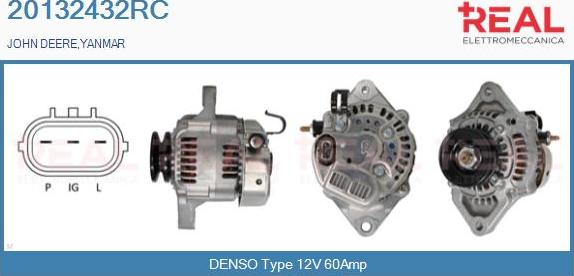 REAL 20132432RC - Alternator www.autospares.lv