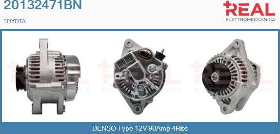 REAL 20132471BN - Ģenerators www.autospares.lv