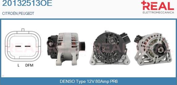 REAL 20132513OE - Alternator www.autospares.lv