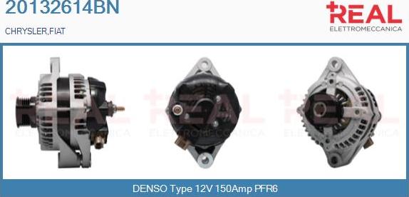 REAL 20132614BN - Alternator www.autospares.lv