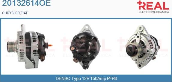 REAL 20132614OE - Alternator www.autospares.lv