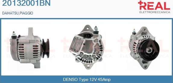 REAL 20132001BN - Alternator www.autospares.lv