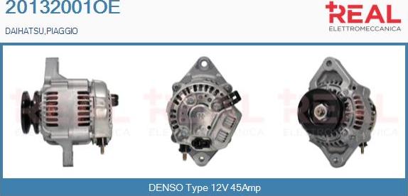 REAL 20132001OE - Alternator www.autospares.lv