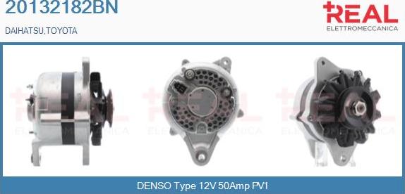 REAL 20132182BN - Alternator www.autospares.lv