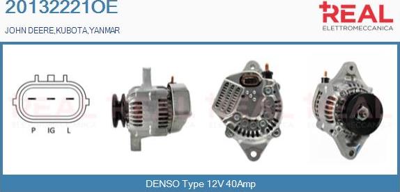 REAL 20132221OE - Alternator www.autospares.lv