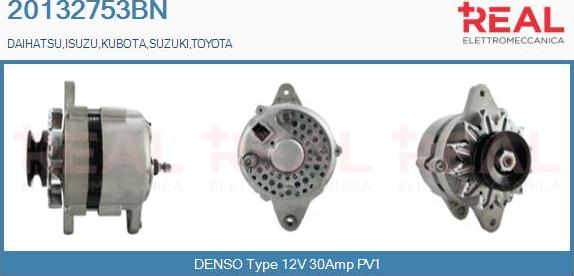 REAL 20132753BN - Ģenerators www.autospares.lv