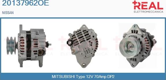 REAL 20137962OE - Alternator www.autospares.lv