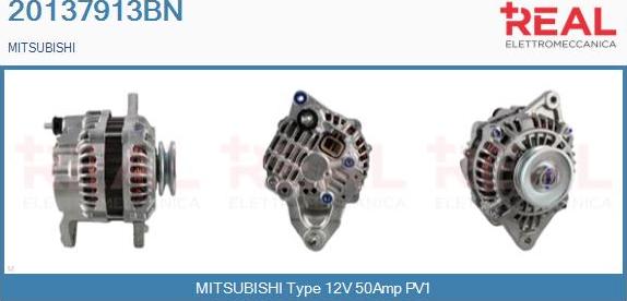 REAL 20137913BN - Alternator www.autospares.lv