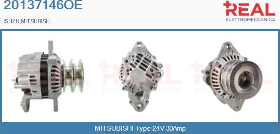 REAL 20137146OE - Alternator www.autospares.lv