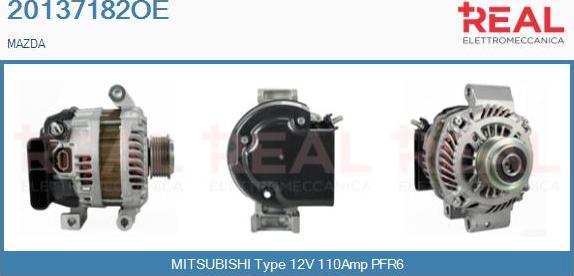 REAL 20137182OE - Alternator www.autospares.lv