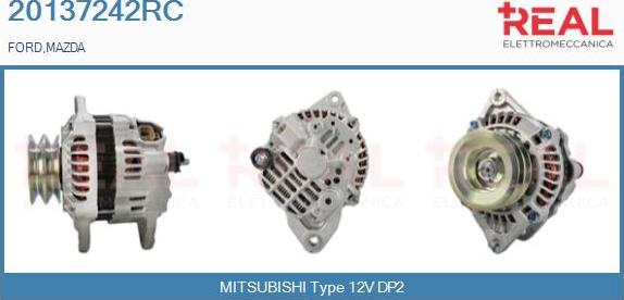 REAL 20137242RC - Alternator www.autospares.lv