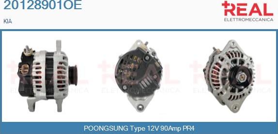 REAL 20128901OE - Генератор www.autospares.lv