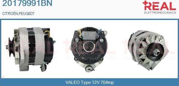 REAL 20179991BN - Ģenerators www.autospares.lv