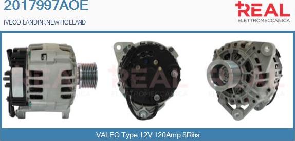 REAL 2017997AOE - Ģenerators www.autospares.lv