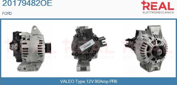 REAL 20179482OE - Alternator www.autospares.lv