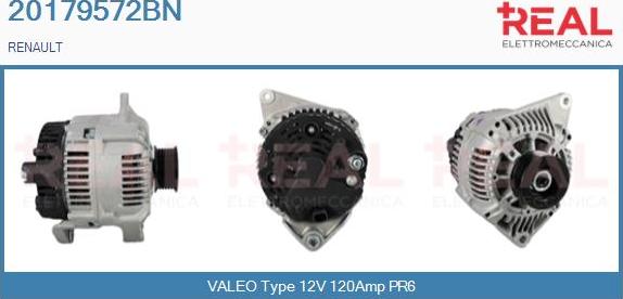 REAL 20179572BN - Ģenerators www.autospares.lv