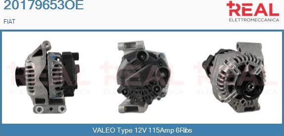 REAL 20179653OE - Alternator www.autospares.lv