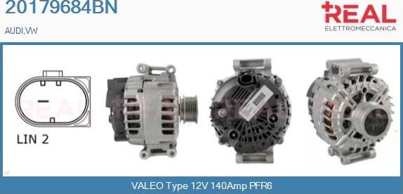 REAL 20179684BN - Alternator www.autospares.lv