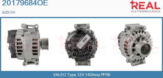 REAL 20179684OE - Alternator www.autospares.lv