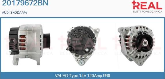 REAL 20179672BN - Ģenerators www.autospares.lv