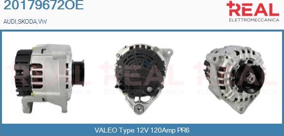 REAL 20179672OE - Alternator www.autospares.lv