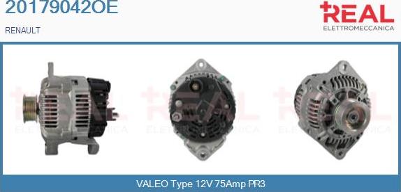 REAL 20179042OE - Ģenerators www.autospares.lv