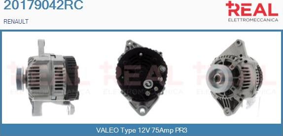 REAL 20179042RC - Ģenerators www.autospares.lv