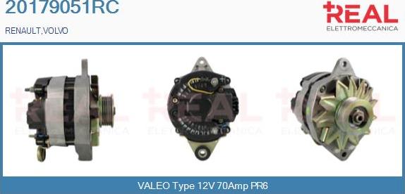 REAL 20179051RC - Ģenerators autospares.lv