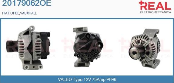 REAL 20179062OE - Alternator www.autospares.lv