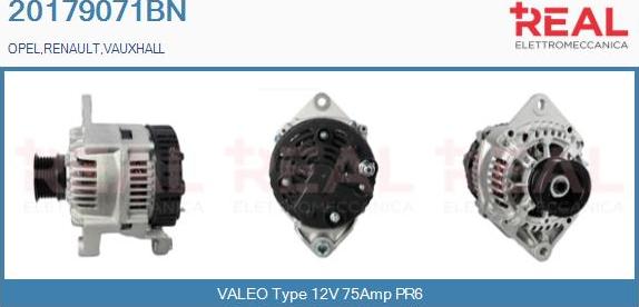 REAL 20179071BN - Ģenerators www.autospares.lv