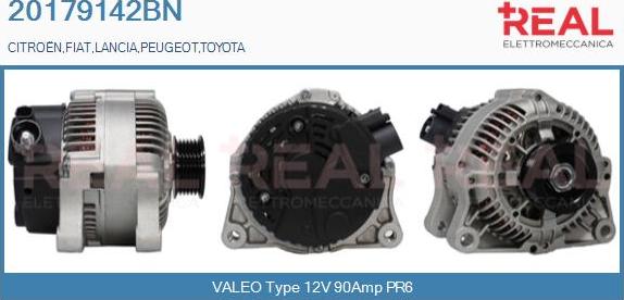 REAL 20179142BN - Ģenerators autospares.lv