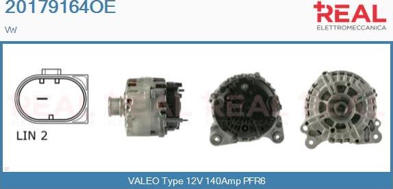 REAL 20179164OE - Alternator www.autospares.lv