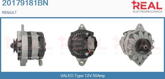 REAL 20179181BN - Ģenerators www.autospares.lv