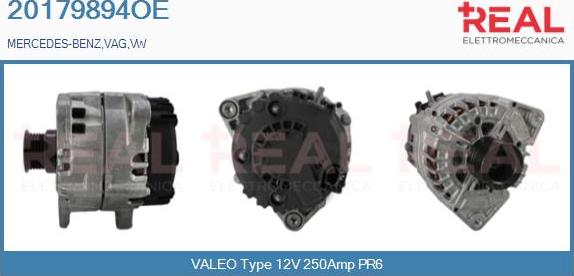 REAL 20179894OE - Ģenerators www.autospares.lv