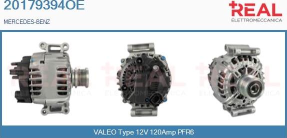 REAL 20179394OE - Alternator www.autospares.lv