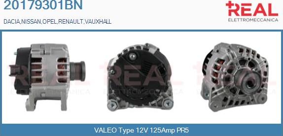 REAL 20179301BN - Ģenerators autospares.lv