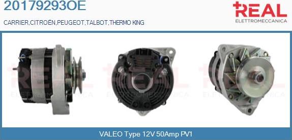 REAL 20179293OE - Ģenerators autospares.lv