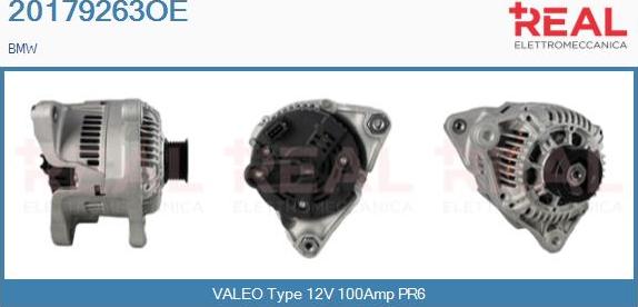 REAL 20179263OE - Alternator www.autospares.lv