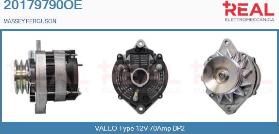 REAL 20179790OE - Alternator www.autospares.lv