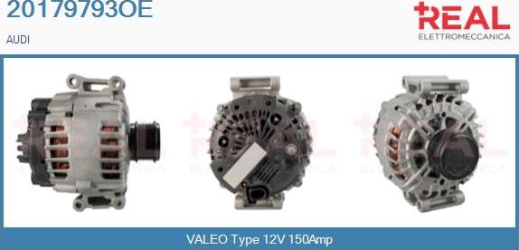 REAL 20179793OE - Alternator www.autospares.lv