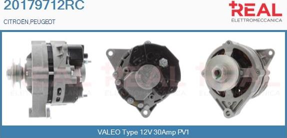 REAL 20179712RC - Ģenerators autospares.lv