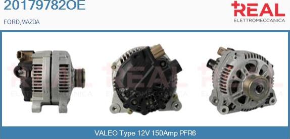 REAL 20179782OE - Alternator www.autospares.lv